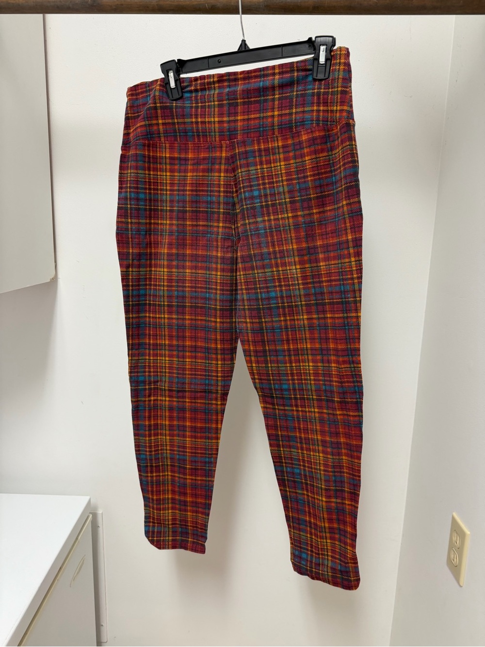 Women’s Multi-Color Plaid Stretch Leggings